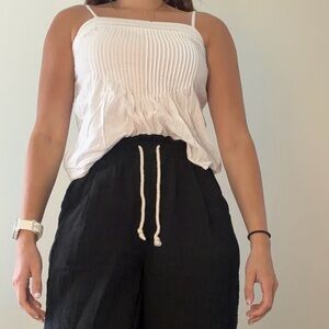 Old Navy White Ribbed Tank Top